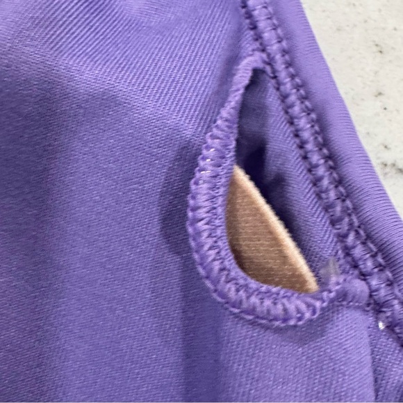 NWT Old Navy Ribbed Textured Lavender Bikini Top Underwire Adjustable Straps - Picture 7 of 11